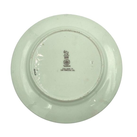 Royal Doulton Dinnerware Dresden Indian Tree Dessert Plate 7” Gold Pink S&G Gump - Picture 4 of 8